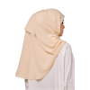 Sulam Mekar Ironless Chiffon Triangle Bawal in Wool Cream